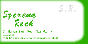 szerena rech business card